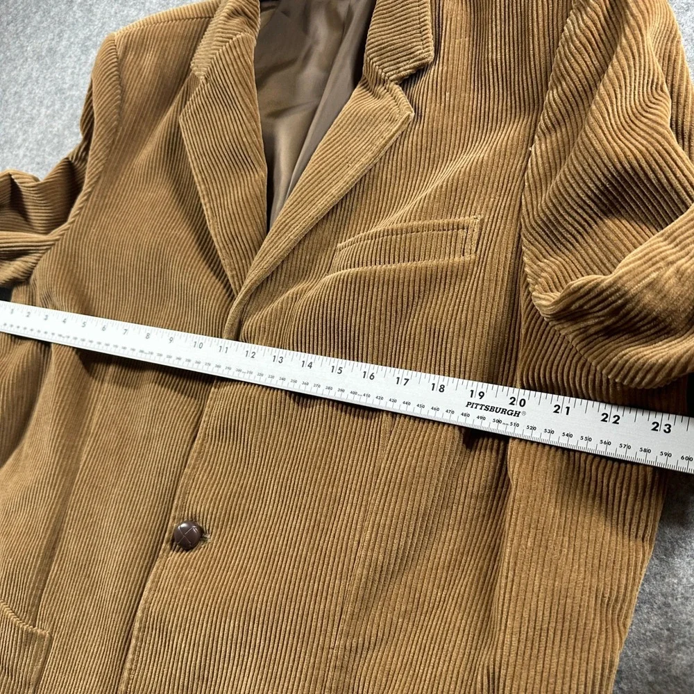Vtg Abercrombie & Fitch Corduroy Blazer Mens L Brown 3-Button Sport Coat Jacket